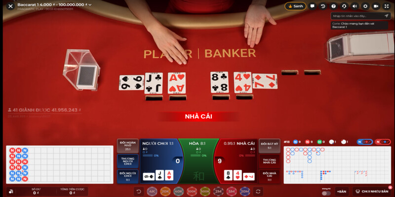 Game bài Baccarat mang đến ba cửa cược hấp dẫn, dễ chơi